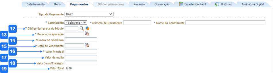 Aba Pagamentos - OBO DARF.png
