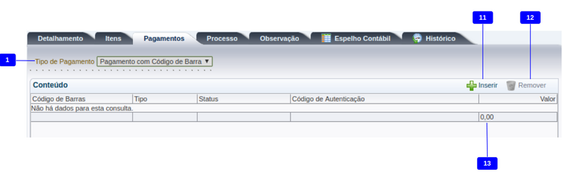 Arquivo:Aba Pagamentos 3 - PD Extra-Orçamentária.png