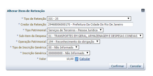 Nota de Liquidação - Inserir Retenção - Cálculo.png